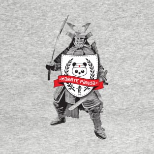 Karate Panda Ronin with shield T-Shirt